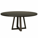 Nohr Ronde Eettafel Yolando Rubberhout, 100cm - Donkerbruin