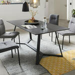 Nohr Ronde Eettafel Mikeisha Marmerlook, 120cm - Beige - Japandi
