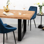 LifestyleFurn Driehoekige Eettafel Zoua Acaciahout, 135 x 135cm - Massief acacia naturel