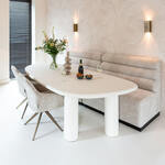 Eettafel WILD 200cm tafelblad 50mm X-poten wild eiken-look naturel - 45084