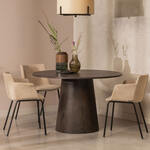 Eettafel WILD 160cm tafelblad 50mm X-poten wild eiken-look naturel - 45082