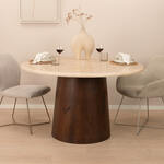 Bendt Glazen Eettafel Gitte 180 x 90cm - Transparant,Zwart