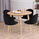 Beliani IVORIE - Eettafel-Lichte houtkleur-MDF