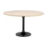 Richmond Ovale Eettafel Lilly Eiken, 330 x 120cm - Zwart - Ovaal