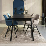 Kave Home Uitschuifbare Ronde Eettafel Oqui, 120 - 200 x 120cm - Wit