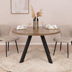 Bendt Uitschuifbare Eettafel Montreux Eiken 180-219 x 90cm - zwart