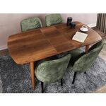 Bendt Uitschuifbare Eettafel Sharalyn Eiken, 200/250/300 x 100cm - Wit