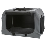TRIXIE SOFT KENNEL EASY REISBENCH GRIJS 71X51X49 CM