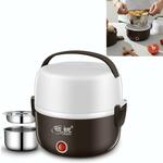 LINGRUI Multi-functie elektrische lunchbox elektrische verwarming isolatie koken mini rijstkoker CN Plug Specificatie: Dubbele laag (Paars)