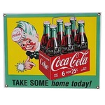 Coca-Cola Tasty Together Emaille Bord - 38 x 18 cm