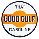 Clark Gasoline Logo Emaille Bord 12" / 30 cm