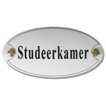 Emaille deurbord ovaal Keuken