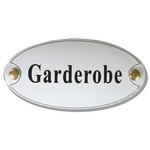 Emaille deurbord ovaal Dames