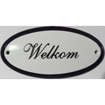 Emaille deurbord ovaal Woonkamer