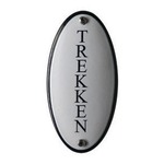 Emaille deurbord ovaal standaard Trekken