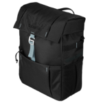 Bagoo enkele fietstas bisonyl zwart. inhoud 22 ltr