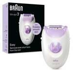 Elektrische epilator met snoer - BRAUN - SILK EPIL 3-000 - 2 snelheden - Paars