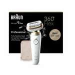 Epilator - BRAUN - Silk Epil 9-011 3D - Flexibele kop - Wet & Dry-technologie - 40 MicroGrip-pincetten