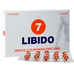 Libido7 Erection Softgels - Natuurlijk erectiemiddel met Ginseng