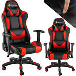Gamestoel Tornado bureaustoel - ergonomisch verstelbaar - racing gaming stoel - zwart roze