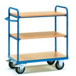 Fetra Hauptartikel 8240 Etagewagen Staal Poedercoating Laadvermogen (max.): 400 kg Stralend blauw (RAL 5007)