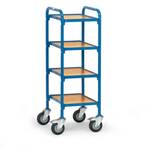 Fetra Hauptartikel 8100 Etagewagen Staal Poedercoating Laadvermogen (max.): 400 kg Stralend blauw (RAL 5007)