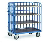 Fetra Hauptartikel 8222 Etagewagen Staal Poedercoating Laadvermogen (max.): 500 kg Stralend blauw (RAL 5007)
