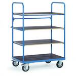Fetra Hauptartikel 18203 Etagewagen Staal Poedercoating Laadvermogen (max.): 1200 kg Stralend blauw (RAL 5007)
