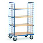 Fetra Hauptartikel 4296 Etagewagen Staal Poedercoating Laadvermogen (max.): 400 kg Stralend blauw (RAL 5007)