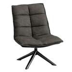 LABEL51 Fauteuil Oslo - Antraciet - Micro Suede - One Size