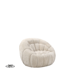 Fauteuil stof zwart