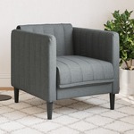 Fauteuil met kussen fluweel bruin