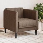 Fauteuil met kussens fluweel donkergrijs