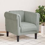 Fauteuil met kussen fluweel zwart