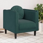 Fauteuil fluweel lichtgrijs