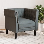 Fauteuil met kussen fluweel donkergroen
