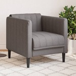 Fauteuil stof donkerbruin