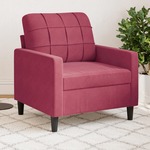 Fauteuil 60 cm fluweel crmekleurig