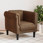Fauteuil Chesterfield-stijl fluweel donkergrijs