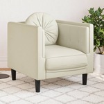 Fauteuil Chesterfield-stijl fluweel lichtgrijs