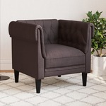 Fauteuil Chesterfield-stijl fluweel geel