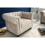 Chesterfield 2-zitsbank 150cm vintage grijs taupe met knoopstiksel en veerkern - 40518