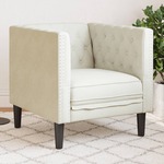 Fauteuil Chesterfield-stijl stof donkergroen