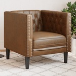 Fauteuil Chesterfield-stijl fluweel roze