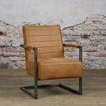 LABEL51 Fauteuil Odense - Cognac - Micro Suede - One Size