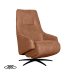 Set van 2 Cognac leren landelijke oorfauteuils Hug - poot hout bruin - Vintage Leer Cognac (cognac leer)