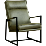 Cognac leren moderne design fauteuil Hope - Vintage Leer Cognac (cognac leer)
