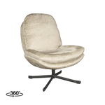 LABEL51 Fauteuil Evy - Rust - Velours - 65 cm