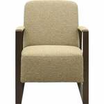 LABEL51 Fauteuil Evy - Oker - Velours - 90 cm