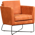 Olijfgroene leren moderne design fauteuil Crossover - Kenia Leer Olive (olijfgroen leer)